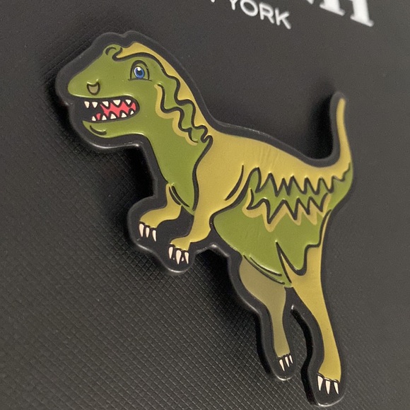 Rare Coach Rexy Dinosaur Green Leather Patch Sneaker Shoe FOB Mascot Limited - Picture 4 of 5